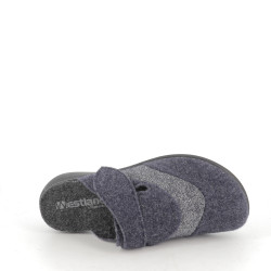 chaussons Westland bleu marine avec détails argentés
