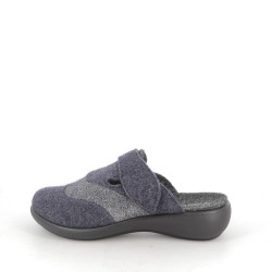 chaussons Westland bleu marine avec détails argentés