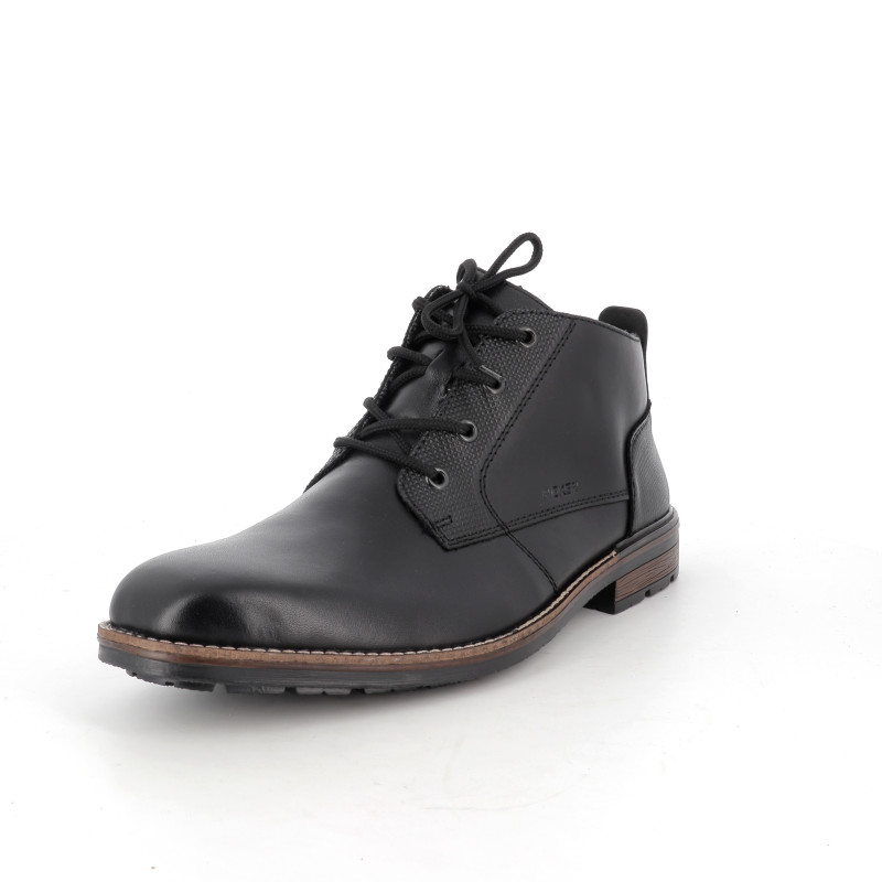 Bottines Rieker noires en cuir