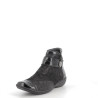 montantes sans lacets en cuir noir d'Artika