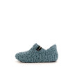 chaussons Verbenas en moumoutte bleu turquoise