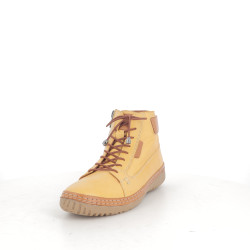 baskets montantes Pedro Torres en cuir jaune