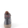 baskets montantes Pedro Torres en cuir bleu marine