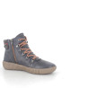 baskets montantes Pedro Torres en cuir bleu marine
