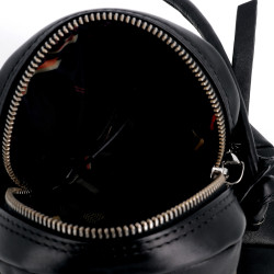 sac à main en cuir noir Pikolinos