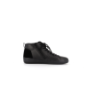 Basket montante noir en cuir
