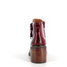 Bottine Rouge en Cuir Vernis Mamzelle Ramade naplak bordeau