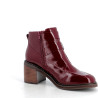 Bottine Rouge en Cuir Vernis Mamzelle Ramade naplak bordeau