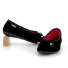 Chausson Semelflex noir forme ballerine