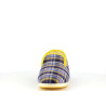 Chausson hiver fermé jaune et bleu fabriqué en France - Anjou-chaussures