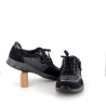 Basket basse en cuir bleu marine Mephisto