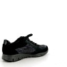 Basket basse en cuir bleu marine Mephisto