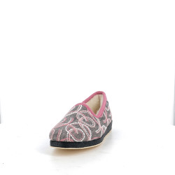 Chausson gris en textile Semelflex