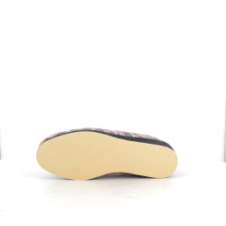 Chausson gris en textile Semelflex