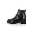 Bottines en cuir noir