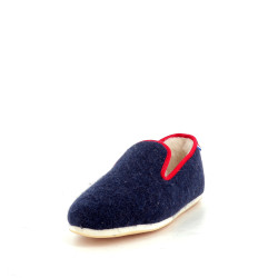 Chaussons en textile bleu Les chaussons de Flo