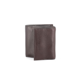 Portefeuille marron en cuir