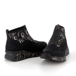 baskets montantes Rieker noires