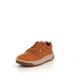 baskets Caterpillar marron en cuir