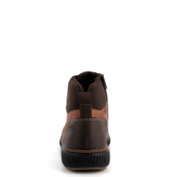 baskets hautes Rieker marron en cuir et synthétique