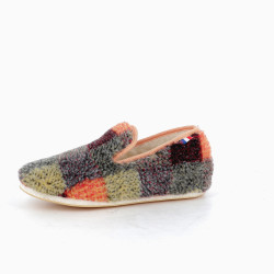 Chaussons orange Les Chaussons de Flo