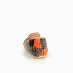 Chaussons orange Les Chaussons de Flo