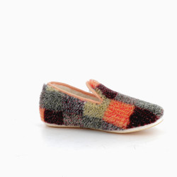 Chaussons orange Les Chaussons de Flo