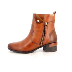 Bottines à talons, cuir marron Pikolinos