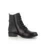 Boots montantes en cuir noir Remonte