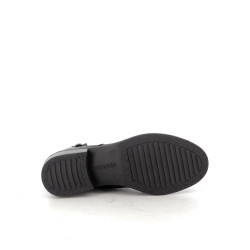 Boots montantes en cuir noir Remonte