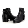 Bottines à talons en cuir Fugitive