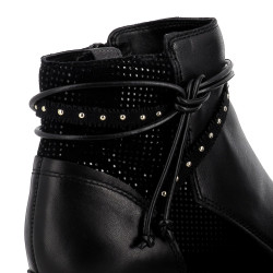 Bottines à talons en cuir Fugitive