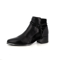 Bottines à talons en cuir Fugitive