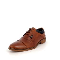 Derbys Bull boxer marron en cuir