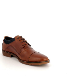 Derbys Bull boxer marron en cuir
