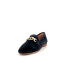 Mocassins en cuir velours bleu JB Martin