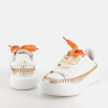 Baskets en cuir blan JB Martin