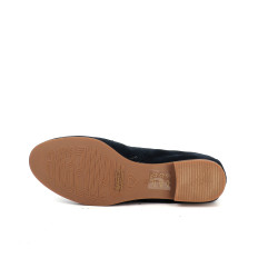 Mocassins en cuir velours bleu MamZelle