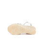 Sandales compensées en cuir blanc SPK