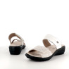 Mules en cuir blanc Westland