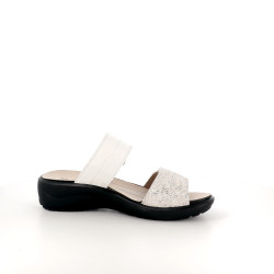 Mules en cuir blanc Westland