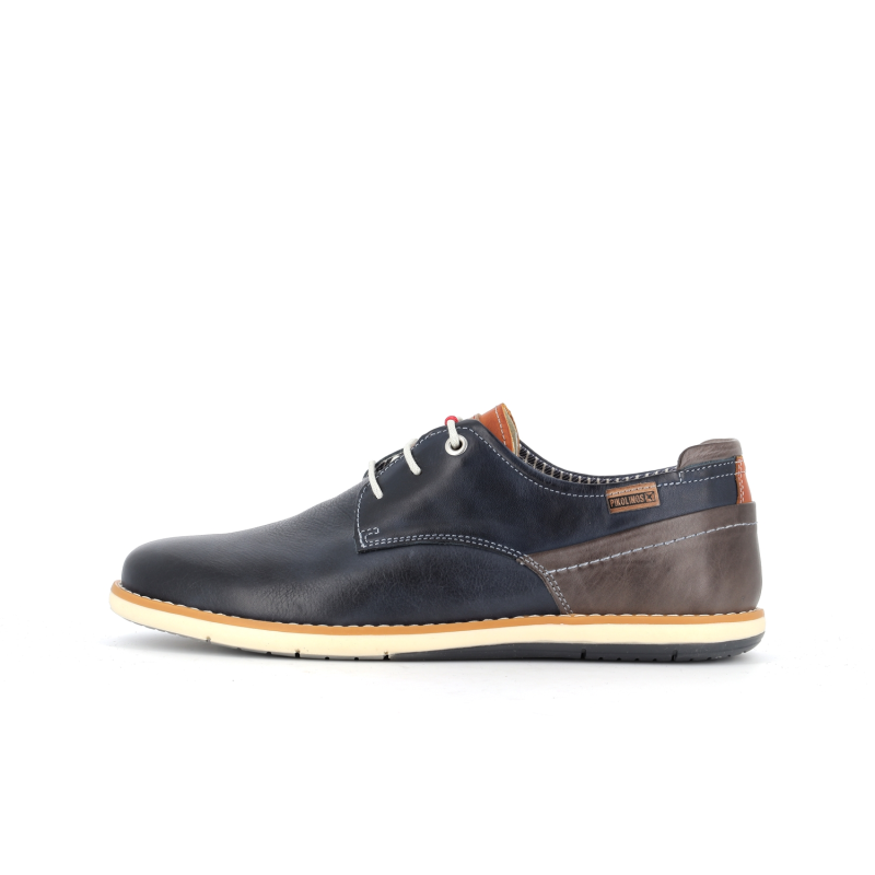 Chaussures en cuir bleu Pikolinos