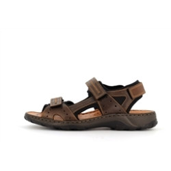 nu-pieds marrons Rieker pour homme