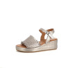 Nu pieds en cuir champagne métalic Coco & Abricot