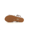 Nu pieds en cuir champagne métalic Coco & Abricot