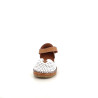 Nu pieds en cuir blanc Coco & Abricot