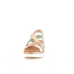 Nu pieds en cuir crème Pikolinos