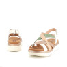 Nu pieds en cuir crème Pikolinos