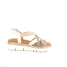 Nu pieds en cuir crème Pikolinos