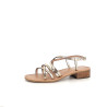 Sandales en cuir or Les Tropéziennes